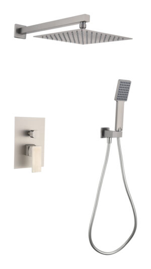 Conjunto de Ducha Empotrado DREAM Níquel Cepillado