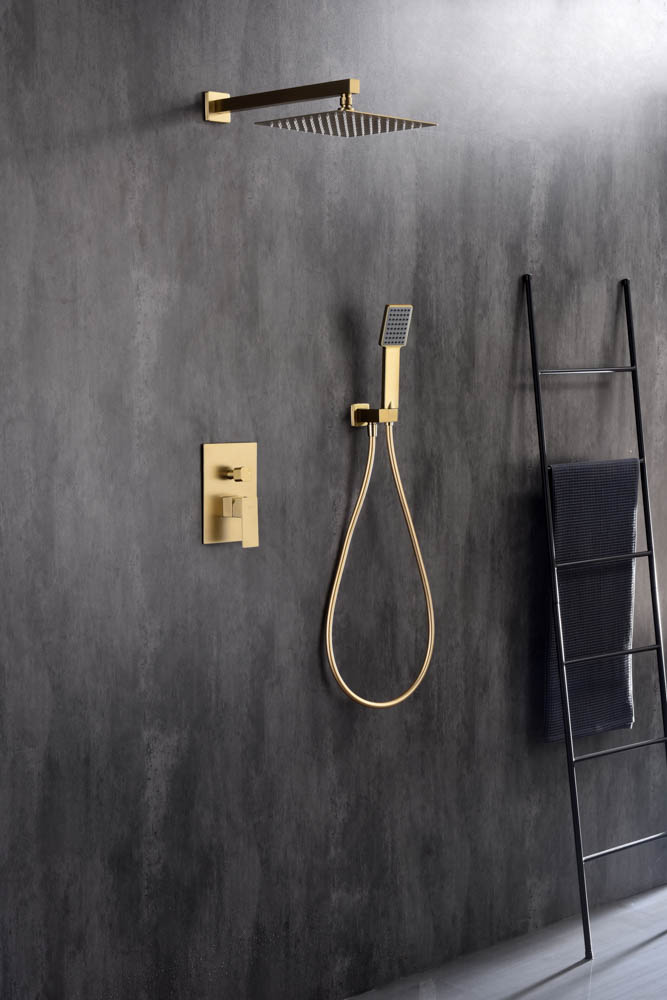 Conjunto de Ducha Empotrado DREAM Oro Cepillado - Imagen 2