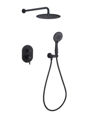 Conjunto de Ducha Empotrado SOUL Negro Mate