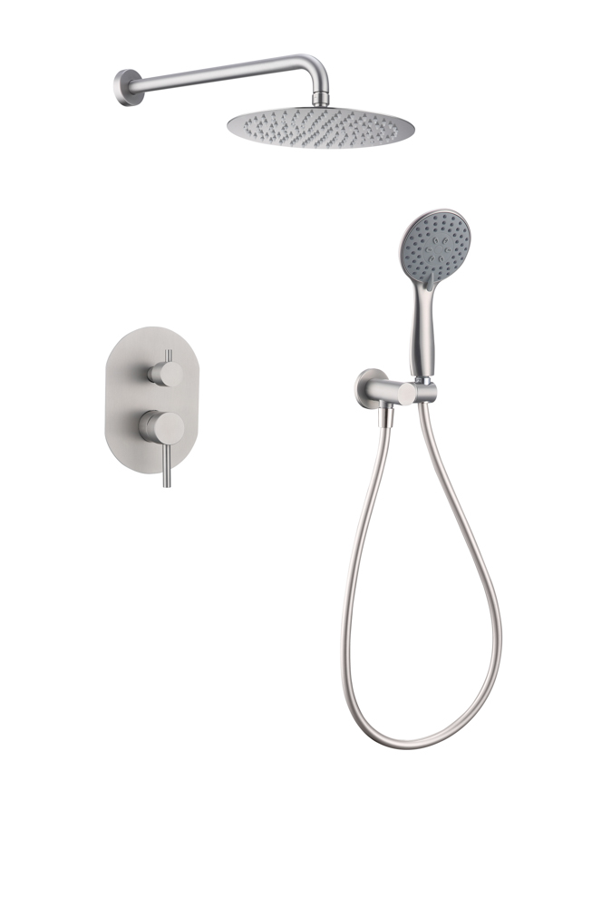 Conjunto de Ducha Empotrado SOUL Níquel Cepillado