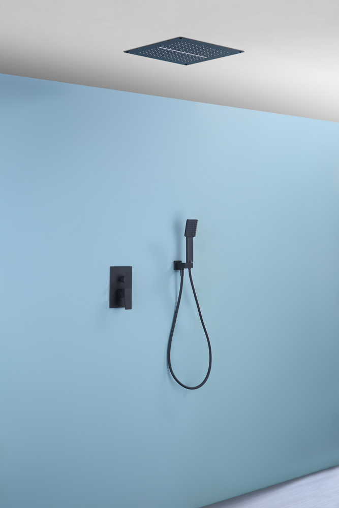 Conjunto de Ducha Empotrado SPIRIT Negro Mate - Imagen 2