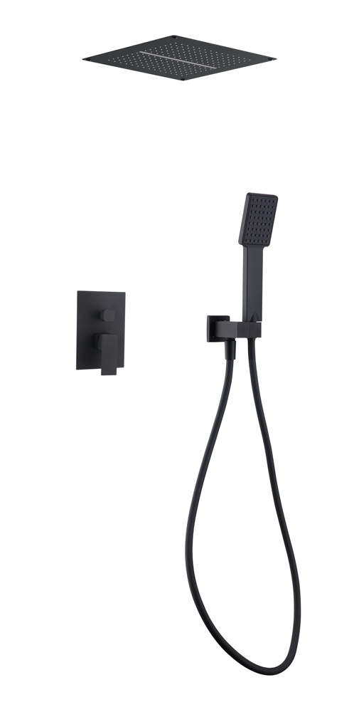 Conjunto de Ducha Empotrado SPIRIT Negro Mate