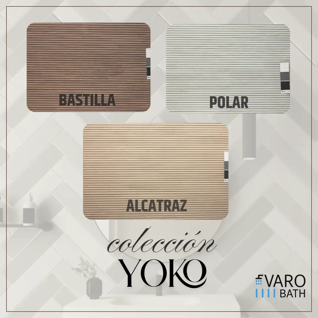 Mueble de baño suspendido 4 cajones YOKO Bastilla con lavabo resina Negro - Imagen 6