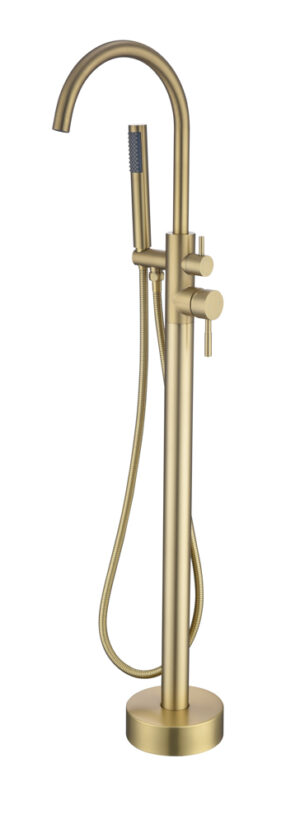 Grifo de Bañera Exenta ALPHA Oro Cepillado