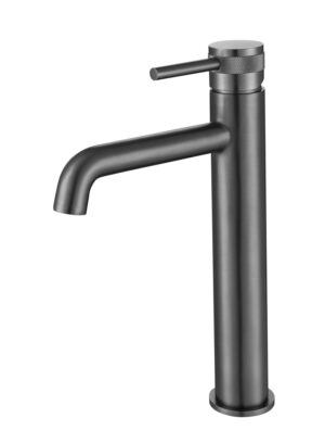 Grifo Monomando Alto de Lavabo DIAMOND Gris Mate