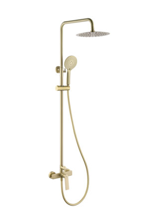 Conjunto de Ducha Monomando GLORY Oro Cepillado