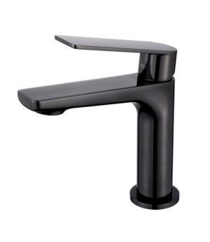 Grifo Monomando de Lavabo GLORY Negro Cristal