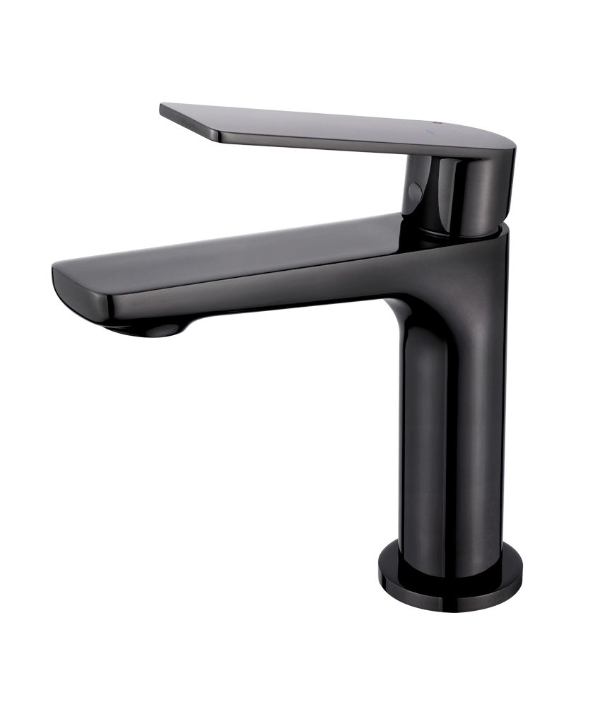 Grifo Monomando de Lavabo GLORY Negro Cristal