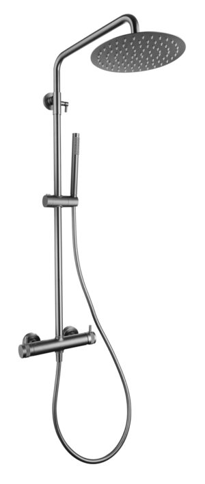 Conjunto de Ducha Monomando DIAMOND Gris Mate