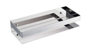 Jabonera Cuadrada Cromo