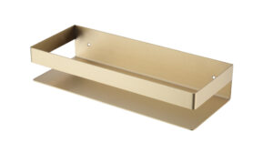 Jabonera Cuadrada Oro Cepillado