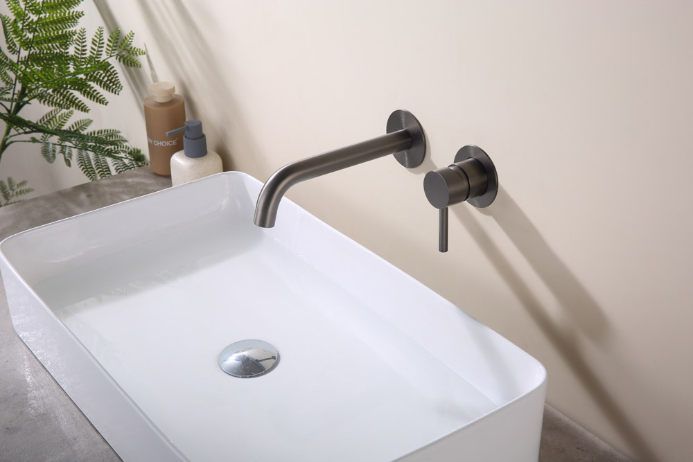 Grifo Monomando de Lavabo Empotrado CLOUD Black Gum Metal - Imagen 2