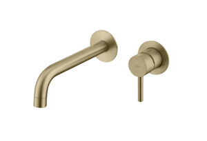 Grifo Monomando de Lavabo Empotrado CLOUD Oro Cepillado