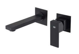 Grifo Monomando de Lavabo Empotrado THUNDER Negro Mate