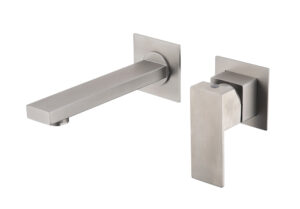 Grifo Monomando de Lavabo Empotrado THUNDER Níquel Cepillado