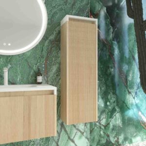 Columna de baño BINARIO  suspendida ROBLE CLARO