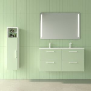 Mueble de baño NEXO suspendido 4 cajones VERDE OPALO