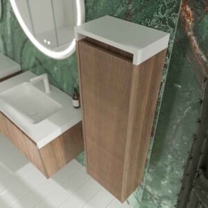 Columna de baño BINARIO  suspendida ROBLE OSCURO