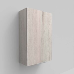 Columna de baño IBERIA suspendida 2 puertas 80 cm x 50 cm x 21 cm acabado ROBLE MOZART