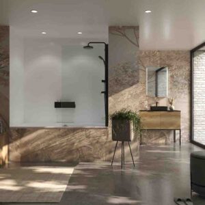 Mampara de bañera OPEN 1 hoja abatible 85 cm NEGRO MATE