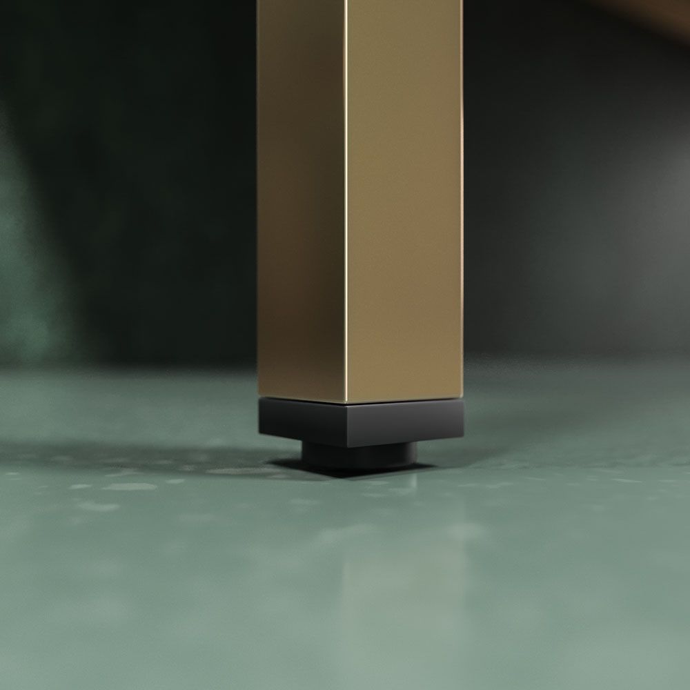 Mueble de baño OPERA con patas 2 puertas con encimera SOLID SURFACE 1 seno RAIZ OLMO - Imagen 7