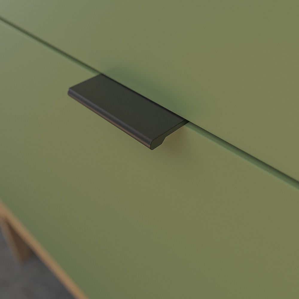 Mueble de baño VICENT con patas 2 cajones encimera Solid Surface con lavabo SATET - Imagen 3