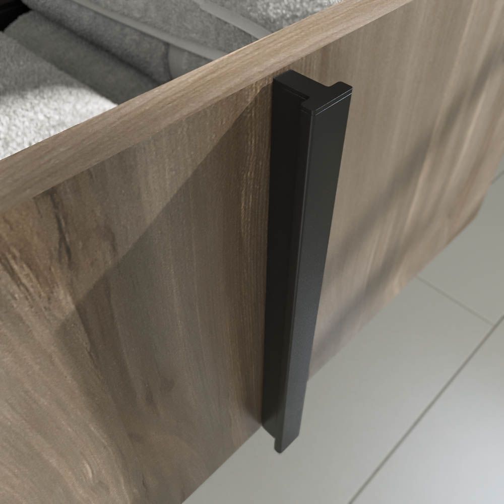 Mueble de baño NORMA suspendido 1 cajón acabado OLMO WABI - Imagen 4