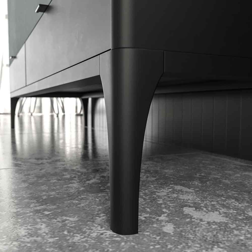 Mueble de baño VICENT con patas 4 cajones encimera Solid Surface con lavabo HORUS - Imagen 7