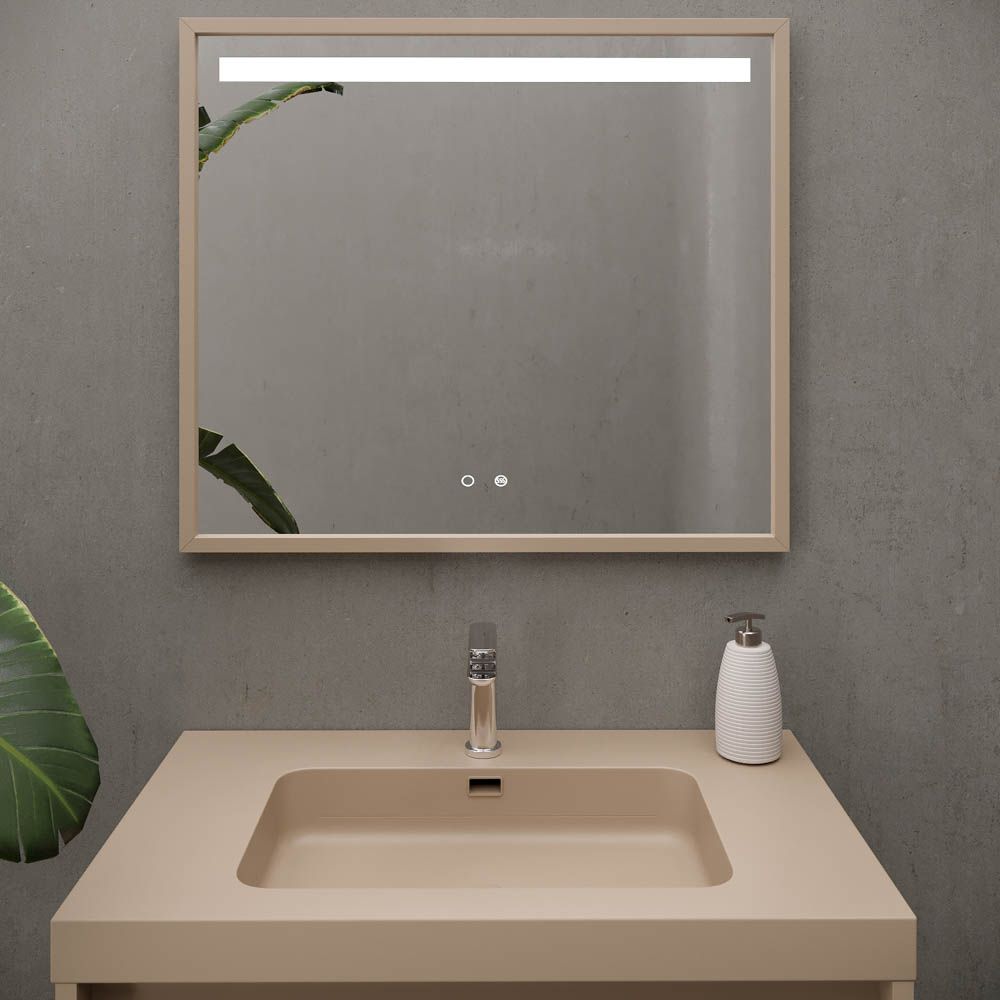 Mueble de baño ELEN con patas 1 cajón - 1 balda inferior MOKA - Imagen 5
