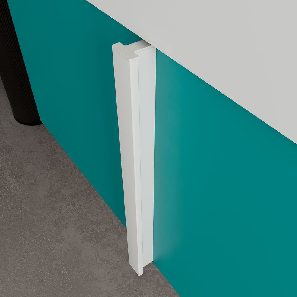 Mueble de baño NORMA suspendido 1 cajón acabado AZUL TURQUESA - Imagen 4