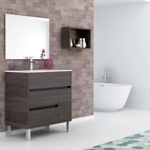 Mueble de baño ANNA color a suelo 3 cajones- 1 puerta con lavabo cerámico