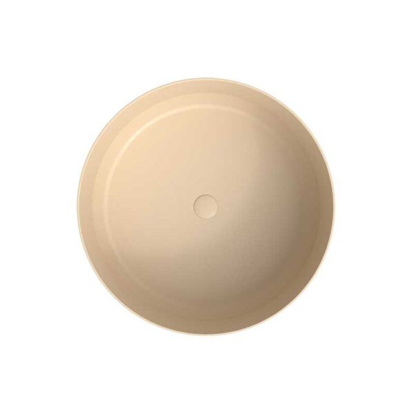 Lavabo sobre encimera GENIL Solid Surface Crema - Imagen 3