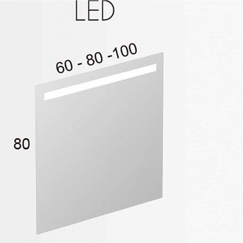 Mueble de baño CAROLA suspendido 2 cajones - 1 puerta con lavabo cerámico - Imagen 5