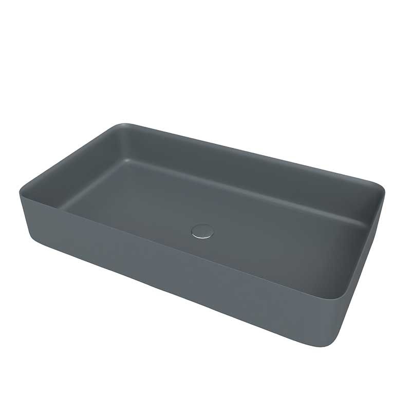 Lavabo sobre encimera FOGO Solid Surface Grafito