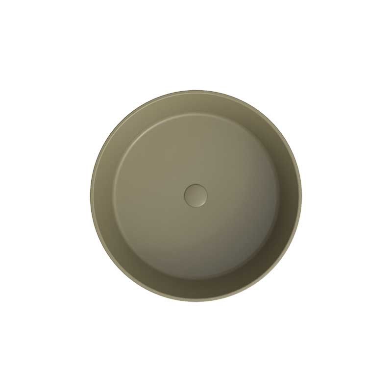 Lavabo sobre encimera OSIRIS Solid Surface Musgo - Imagen 3