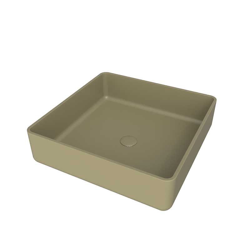 Lavabo sobre encimera SATET Solid Surface Musgo