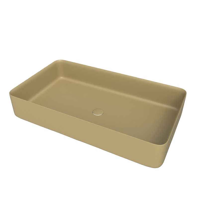 Lavabo sobre encimera FOGO Solid Surface Oliva