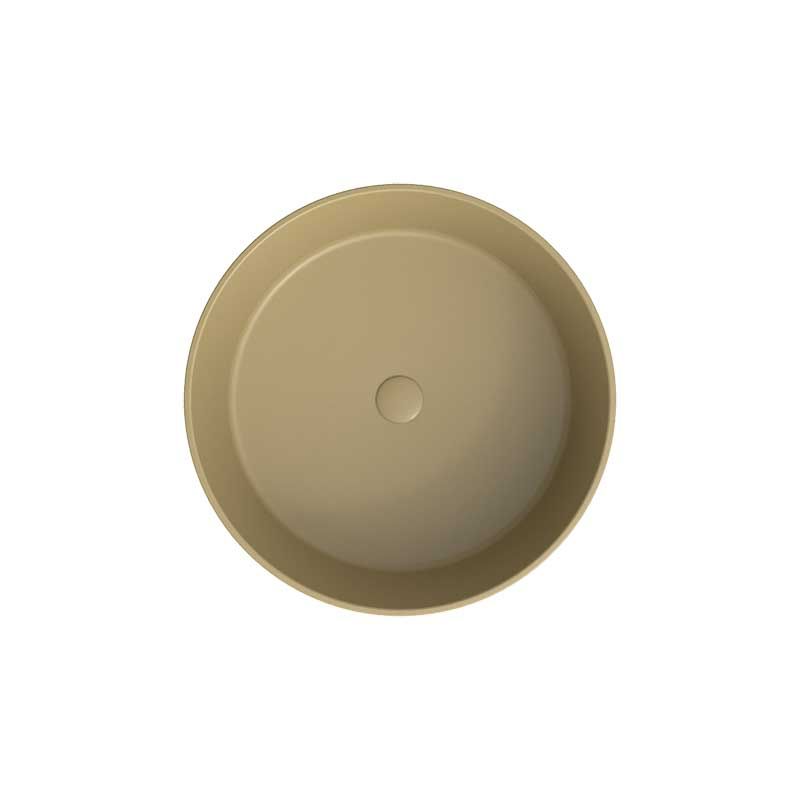 Lavabo sobre encimera OSIRIS Solid Surface Oliva - Imagen 3