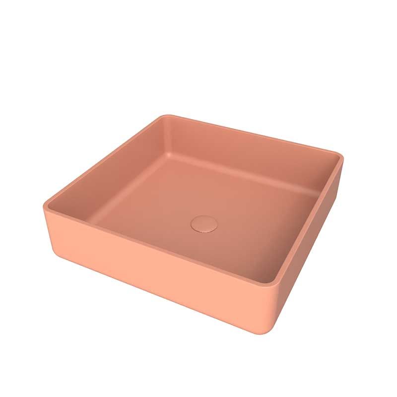 Lavabo sobre encimera SATET Solid Surface Rosa Palo