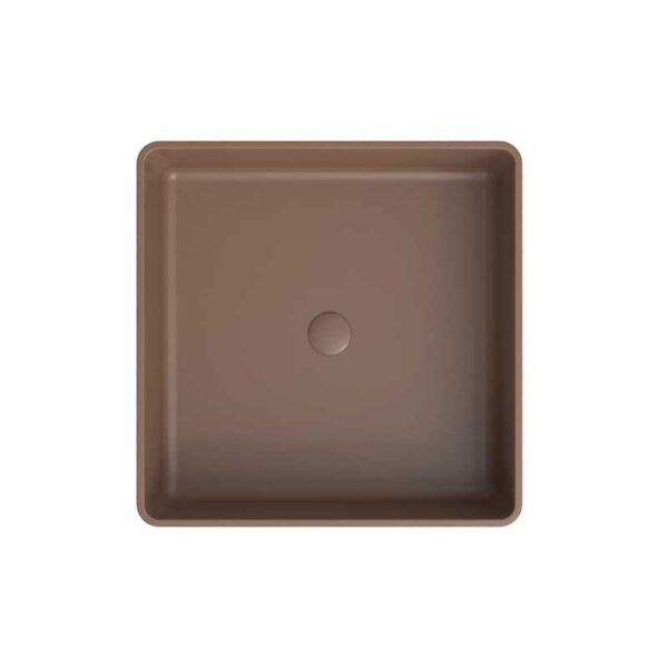 Lavabo sobre encimera SATET Solid Surface Tierra - Imagen 2