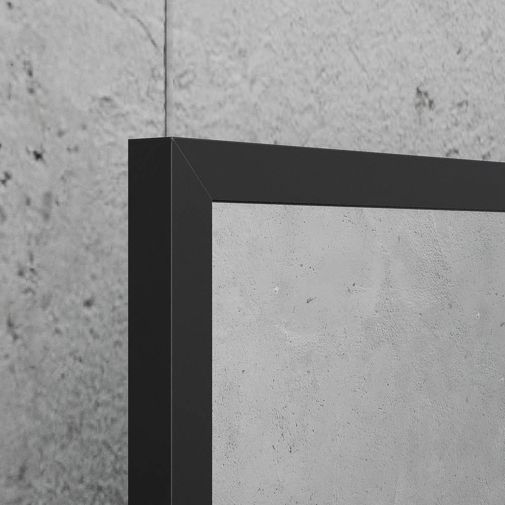 Espejo de baño ALUMINIUM marco negro con luz LED ambiental - Imagen 3