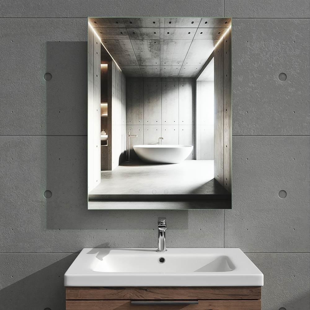 Espejo de baño KAYRA rectangular con luz LED ambiental - Imagen 4