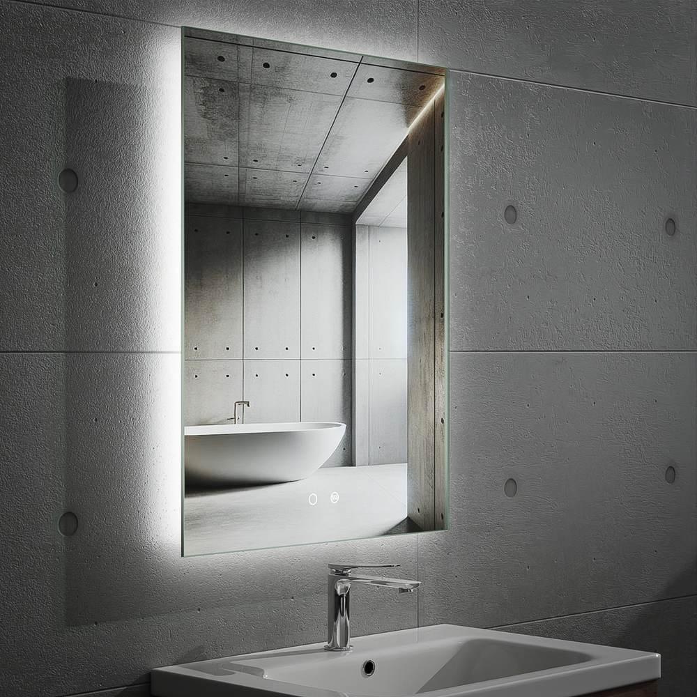 Espejo de baño KAYRA rectangular con luz LED ambiental - Imagen 2