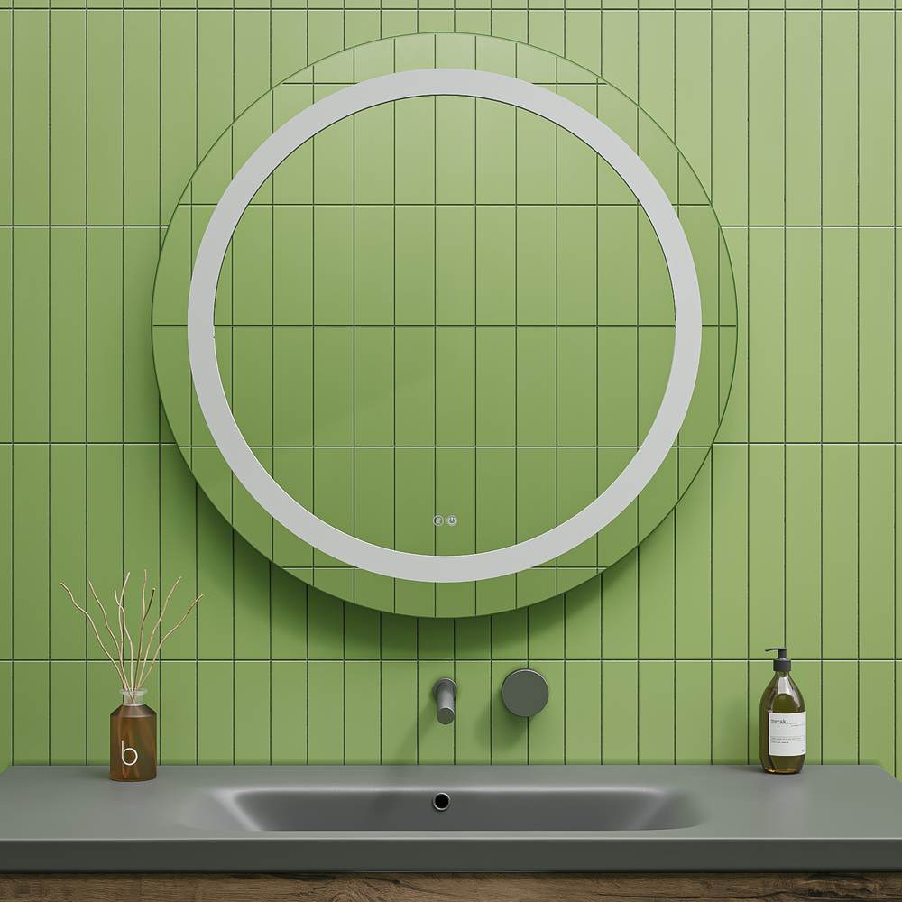 Espejo de baño MIRAK redondo con luz LED frontal - Imagen 3