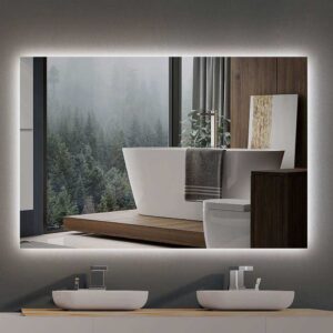 Espejo rectangular BRANDY luz led perimetral