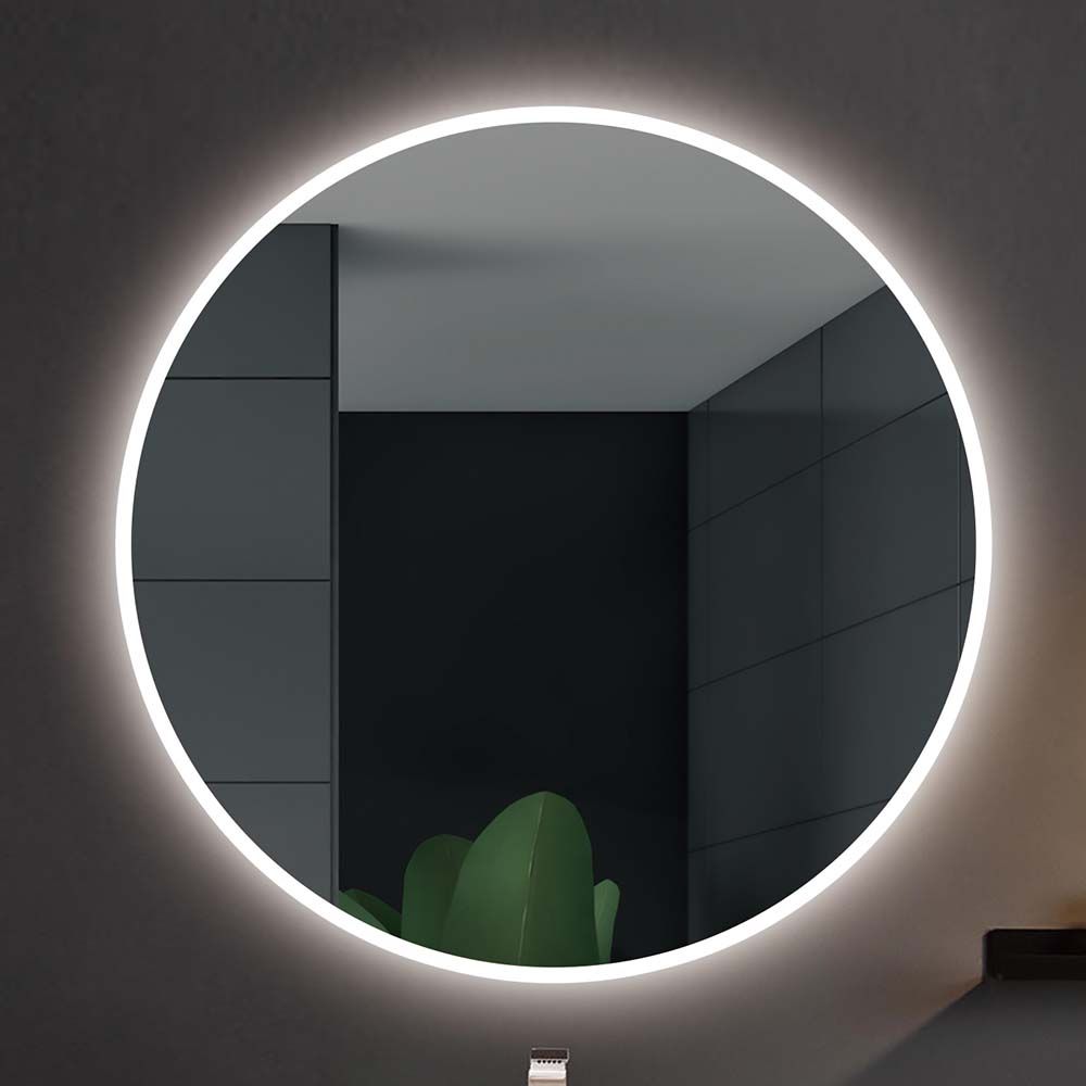 Espejo redondo HAPPY luz led perimetral . Anti-vaho - Imagen 2