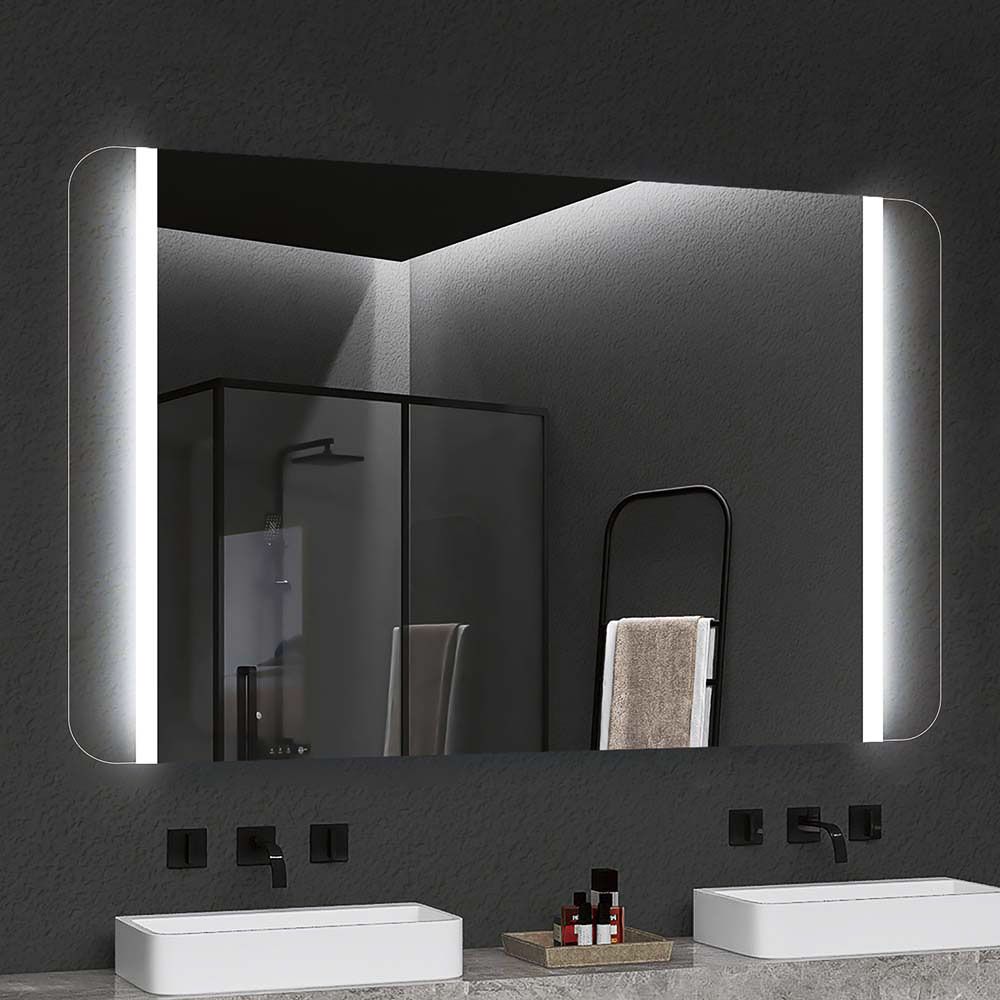 Espejo rectangular ALYA luz led vertical . Anti vaho.