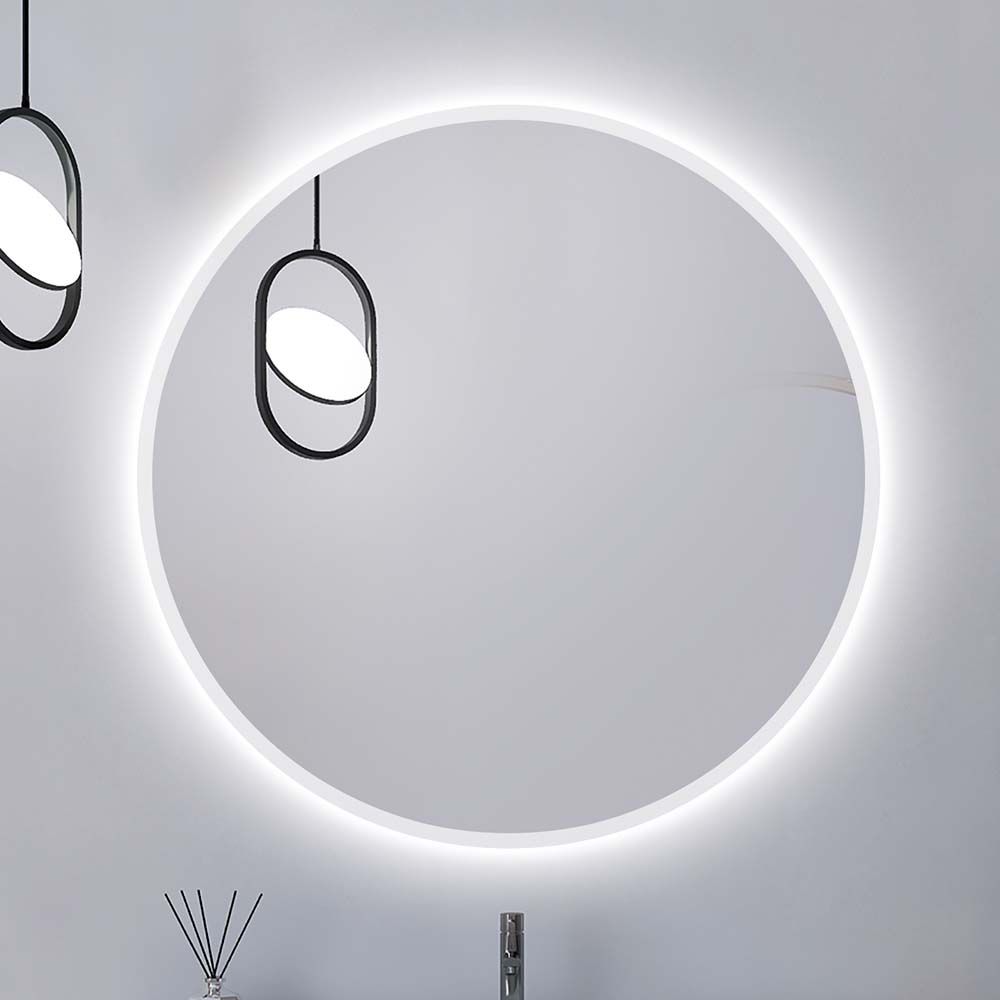 Espejo redondo MOODY luz led perimetral