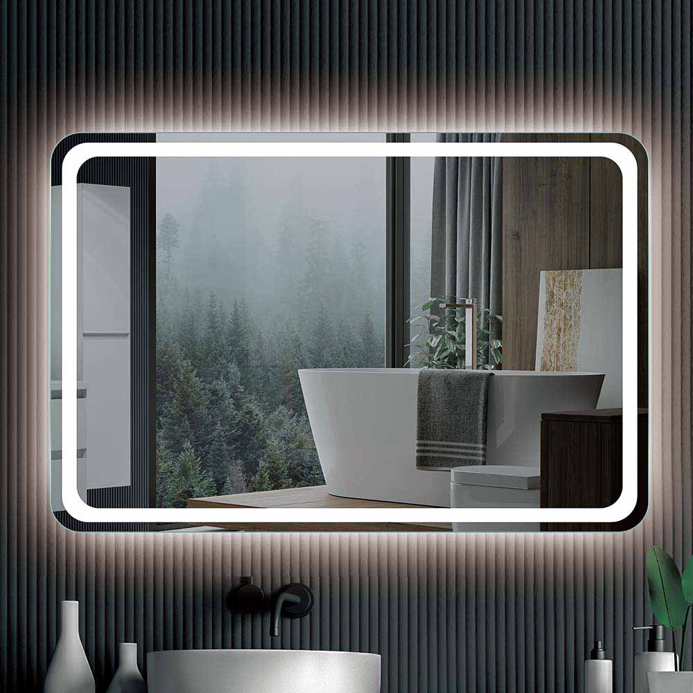 Espejo rectangular CAROLA luz led perimetral
