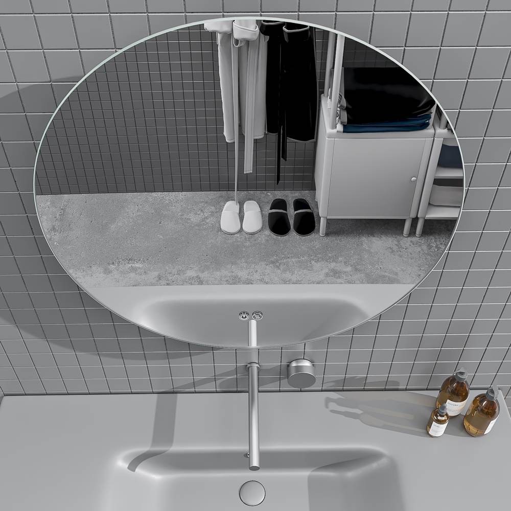 Espejo redondo a medida 40 cm a 150 cm MODENA con luz led perimetral trasera . Altavoces. Anti vaho. Espejo aumento. Reloj - Imagen 2